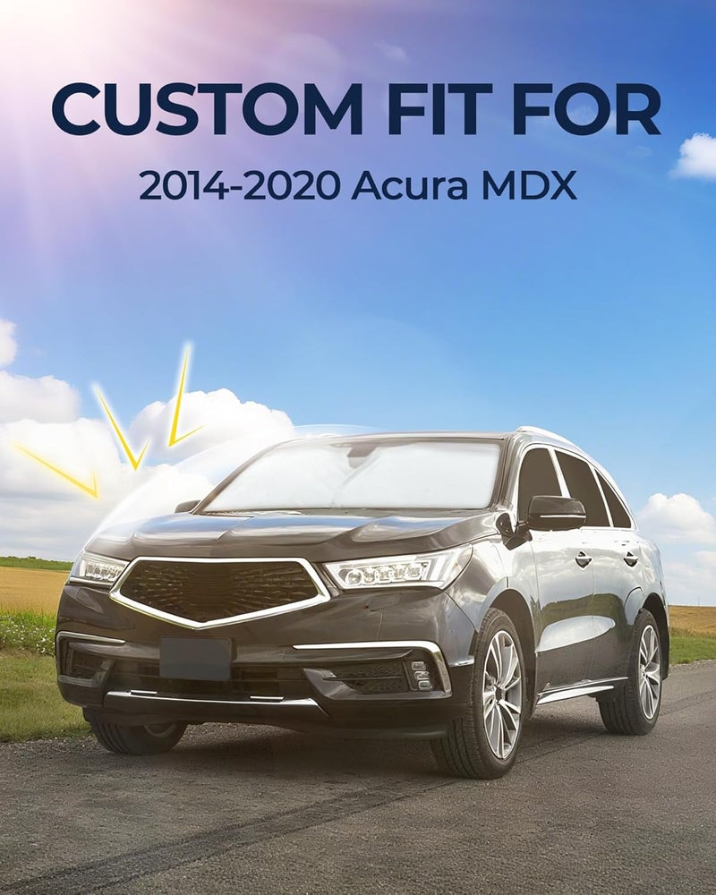 JASVIC for Acura MDX 2014-2020 Car Window Shades, 8pcs Privacy Sun Shade Set for Front Windshield Side and Rear Windows, Full Window Covers Keeps Vehicle Cool for Camping Napping - Image 3